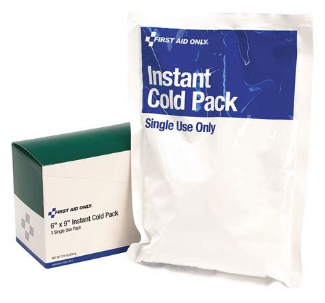 First Aid Only Disposable White Instant Cold Pack 36lf66m564 E