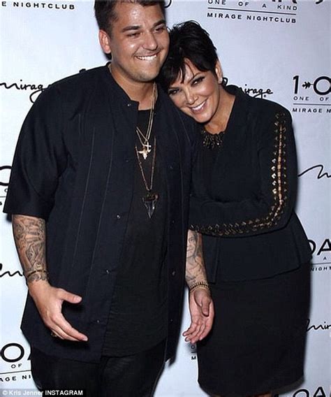 Kris Jenner Sends Another Message To Son Rob Kardashian Daily Mail Online