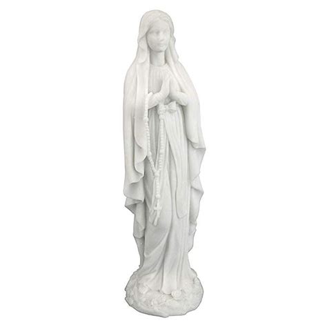 Design Toscano Blessed Virgin Mary Statue Small 12 Inch Figurine Bonded Marble Polyresin
