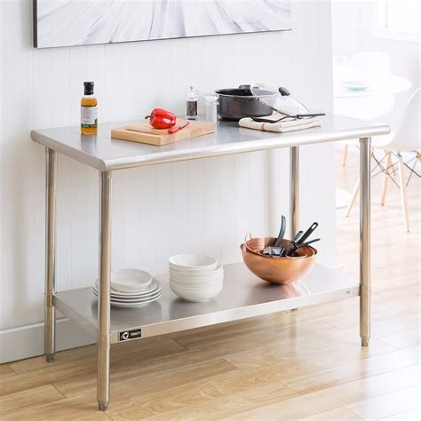 Cada vez más cocinas incluyen una barra para desayunos o comidas; Mesa Acero Inoxidable 2 Niveles Restaurant Cocina Trabajo ...