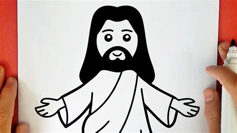 Como Dibujar A Jesus Cristo Facil Para Ninos How To Draw Jesus Christ