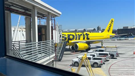 Spirit Airlines Airbus A320 Takeoff Los Angeles Youtube