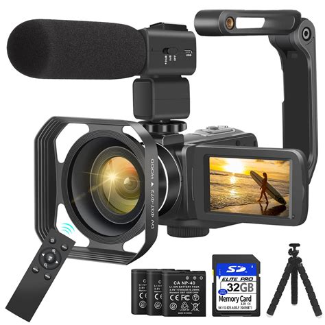 ボタンより Video Camera Camcorder， Uhd 4k 48mp Video Camera For Youtube 18 X