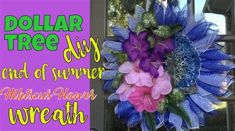 Supplies for dollar tree summer wreath. Dollar Tree DIY: Summer's End Hibiscus Wreath - Do-it ...