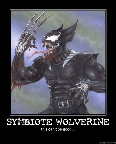 Symbiote Wolverine Superhero Marvel Comics Venom Wolverine