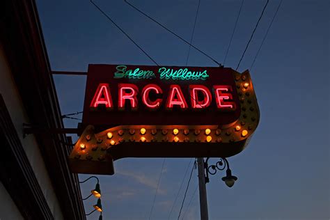 Salem Willows Arcade Sign Photograph By Toby Mcguire Fine Art America