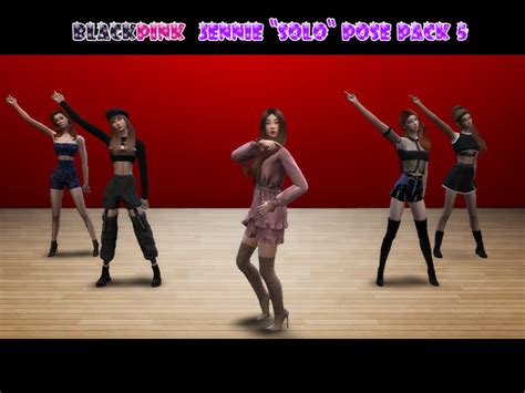 The Sims Resource Blackpink Jennie Solo Pose Pack 5