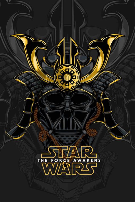 Samurai Darth Vader On Behance Star Wars Artwork Star Wars Fan Art