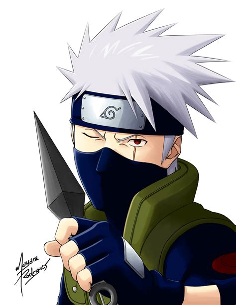 Naruto Kakashi Face Drawing