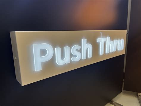 Push Through Letters Sign House Inc