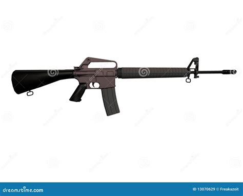 M16a2 Assault Rifle 3d Royalty Free Stock Images Image 13070629