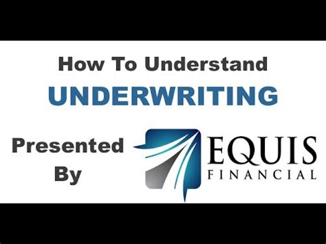 So, an insurance underwriter will evaluate the. Understanding Life Insurance Underwriting - YouTube
