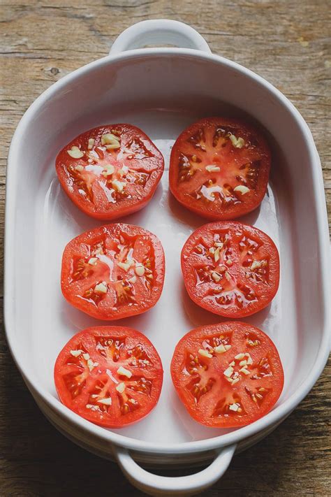Preheat oven to 400° and grease a baking sheet with cooking spray. Baked Parmesan Tomatoes Recipe — Eatwell101