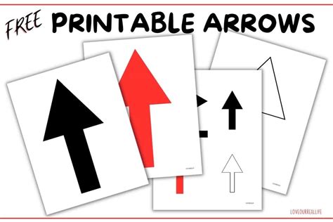 Free Printable Arrow Signs Directional Templates ⋆ Love Our Real Life