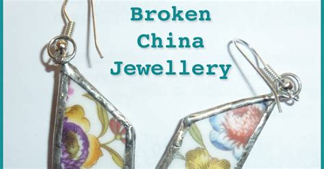 Jovial Spondoodles Smashed Plate Earrings Jewellery From Broken China