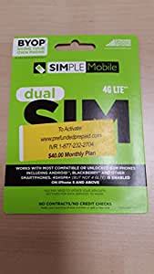 Use your aussie iphone, mobile & ipad in the uk. Amazon.com: Simple Mobile Prepaid Sim Card $40 Monthly Service Prepaid: Cell Phones & Accessories