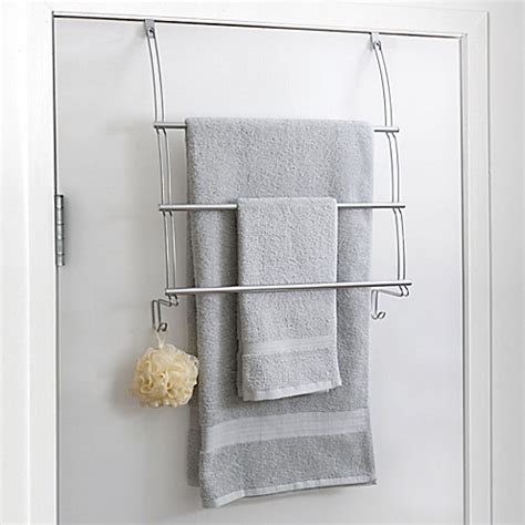 This towel rack is so easy to install, even the busiest person could find time to do it. Totally Bath Over The Door Towel Bar - Bed Bath & Beyond