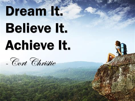 Dream It Believe It Achieve It Self Motivation Motivational