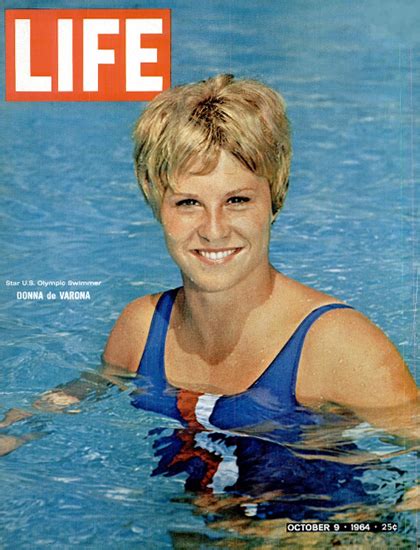 Donna De Varona Olympic Campion 9 Oct 1964 Copyright Life Magazine Mad Men Art Vintage Ad