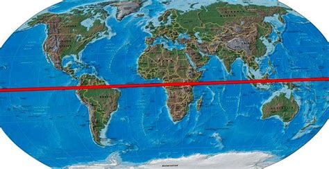 Equator Line On World Map Map