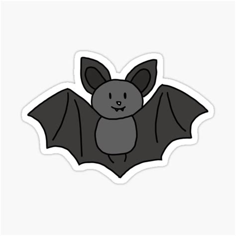 Cute Bat Halloween Sticker For Sale By Shirstickers Redbubble