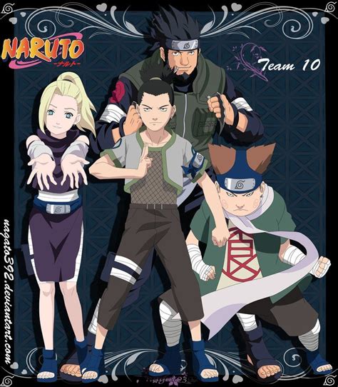 Team 10 By Nagato392 Personajes De Naruto Personajes De Naruto