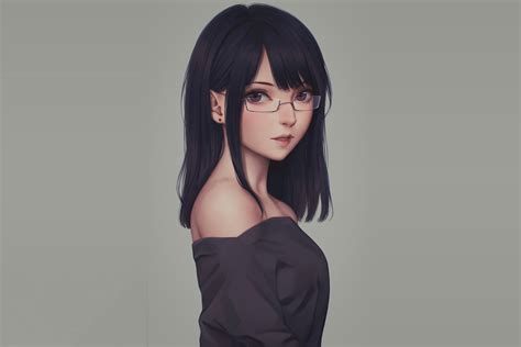 Anime Glasses Girl Hd Anime 4k Wallpapers Images Backgrounds