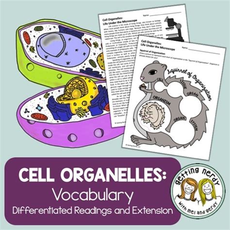 Cell Organelles Vocabulary Lesson Distance Learning Digital Lesson