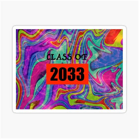 Class Of 2033 Sticker For Sale By Sarinagounden Redbubble