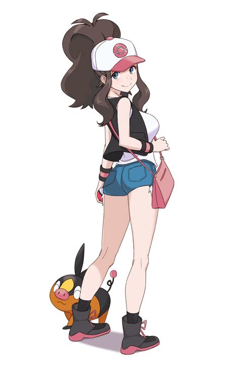 Hilda And Tepig Pokemon And 2 More Drawn By Vneckstore Danbooru