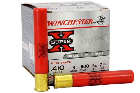 Winchester 410 Gauge 34oz 3inch 7 Shot Super X 25box Sportsmans