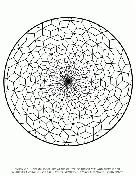 Sacred Geometry Coloring Page Coloring Home