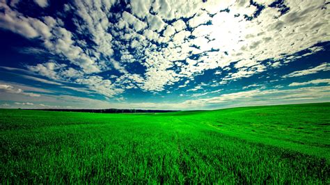 Download Green Landscape Blue Sky 4k Wallpaper For Desktop