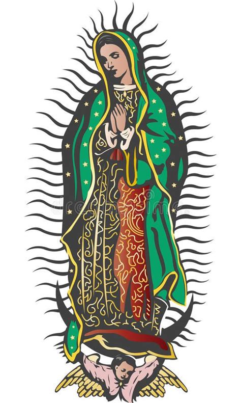How To Draw La Virgen De Guadalupe Cartoon Trimblebusinesscentertutorials
