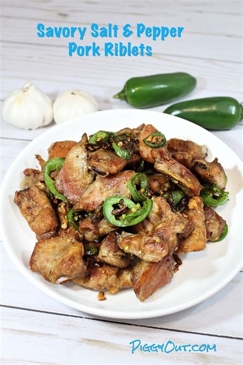 Combine soy sauce, oyster sauce, dark soy sauce, sugar, shaoxing wine and white pepper. Oven-baked Salt and Pepper Pork Riblets - Piggy Out | Pork riblets, Pork riblets recipe, Riblets ...