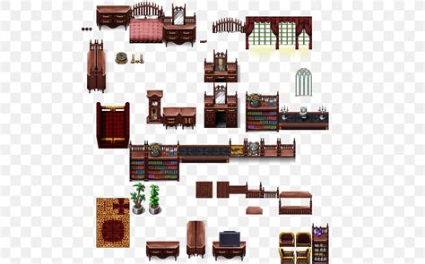 Rpg Maker Vx Tile Based Video Game Pixel Art Furniture Png 512x512px