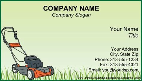 Design your own lawn mowing business card online with mycreativeshop & easily print it anywhere for a one of a kind experience. A power lawnmower sits on uncut grass on this green ...