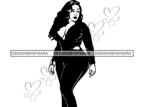 Black Sexy Thick Woman Svg Diva Sassy Classy Lady Nubian Queen Etsy Uk