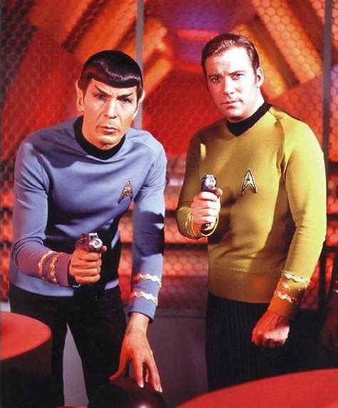 William Shatner And Leonard Nimoy In Star Trek Tv Series