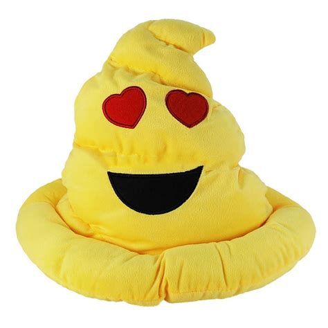Led Poop Emoji With Bow Ages 6 Plush Hat One Size Emoticon Clothing