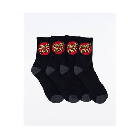Buy Santa Cruz Classic Dot Crew Socks 4 Pack Online At Bambini Nz