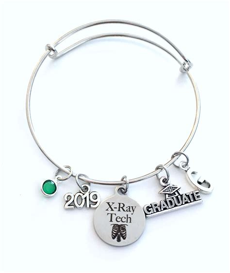 Graduation gifts for xray techs. Gift for XRay Technician Graduation Bracelet, 2019 ...