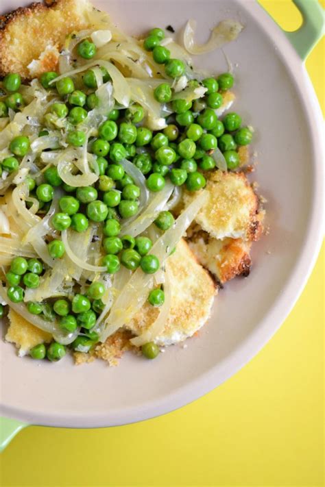 Season with the salt and pepper, to taste. Baked Ricotta with Spring Peas and Lemon