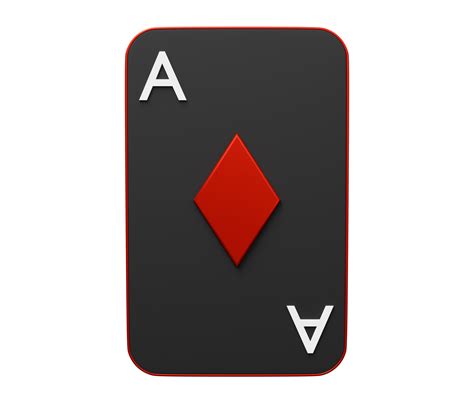 Ace Diamond Playing Card 3d 21113205 Png