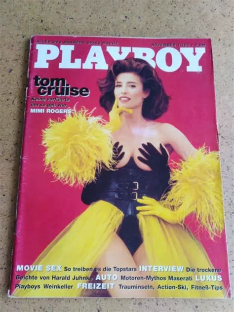 Playboy Allemand Novembre Mimi Rogers Tom Cruise Poster Attach Deutsche Eur Picclick Fr