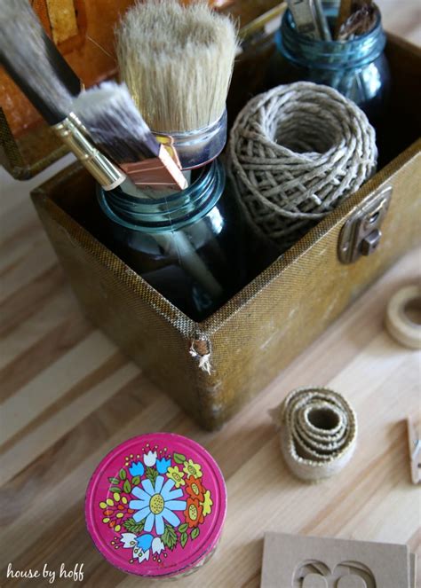 Craft Supply Storage Using Vintage Containers House By Hoff
