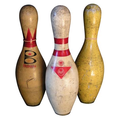 Vintage American Bowling Pins At 1stdibs