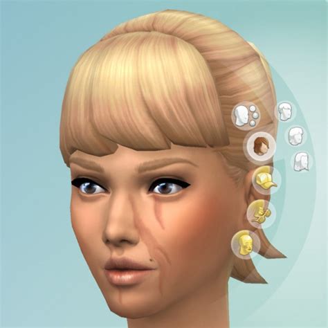 Mod The Sims Facial Scars By Kisafayd • Sims 4 Downloads
