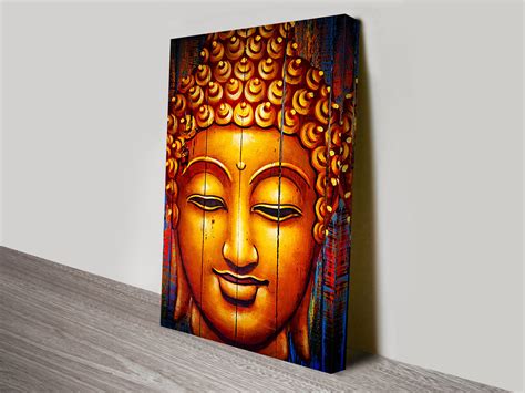 This Is A High Quality Print Of The Buddha Head Painting As With All