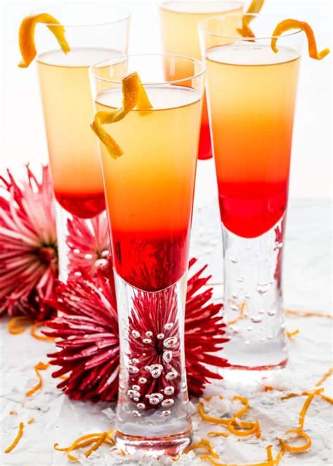 this grenadine sunrise is a gorgeous and festive cocktail perfect for any occasion easy to make